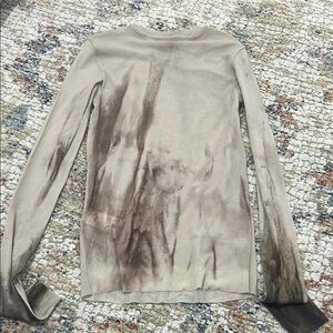 Mo&Co. STRETCHY PRINTED DETAIL TOP Size S